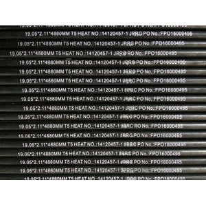 ASTM A213 T5 Alloy Pipes, 19.05mm OD X 2.11mm WT X 4880mm LG